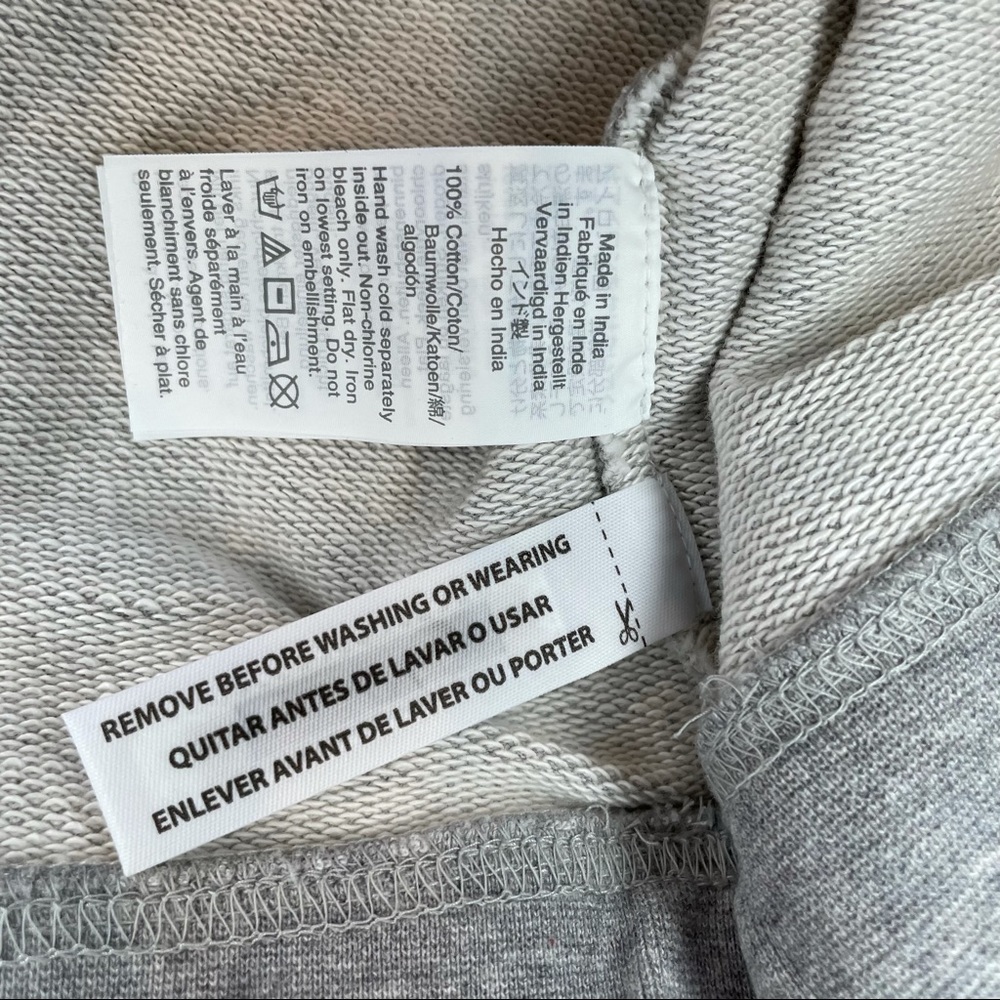 J Crew Embellished Chandelier Sweatshirt Gray Size Medium - Picture 9 of 10